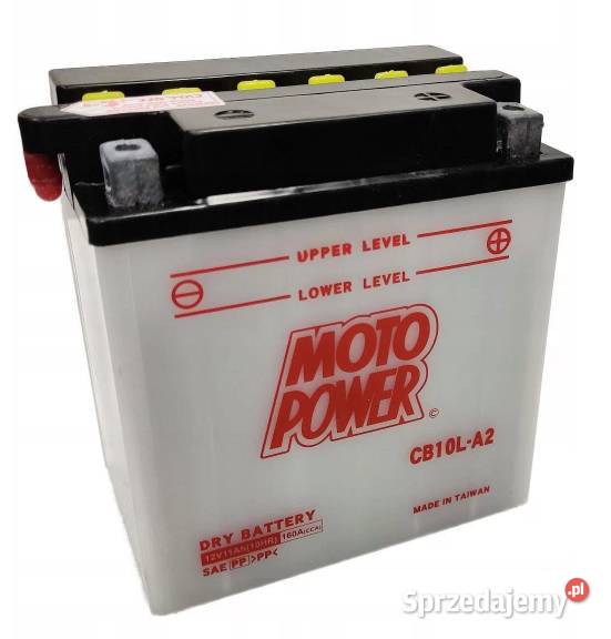 Akumulator motocyklowy MotoPower CB10LA2 YB10LA2