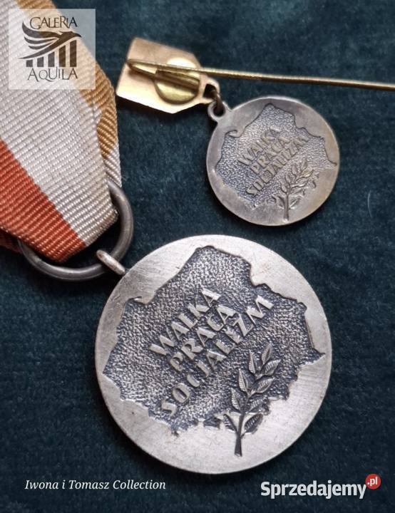 Medal XL lecia PRL dokument miniaturka pomorskie Wejherowo