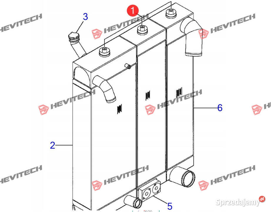 Wymiennik ciepła 12Y0312680 KOMATSU D51EXPX22 Gądki sprzedam