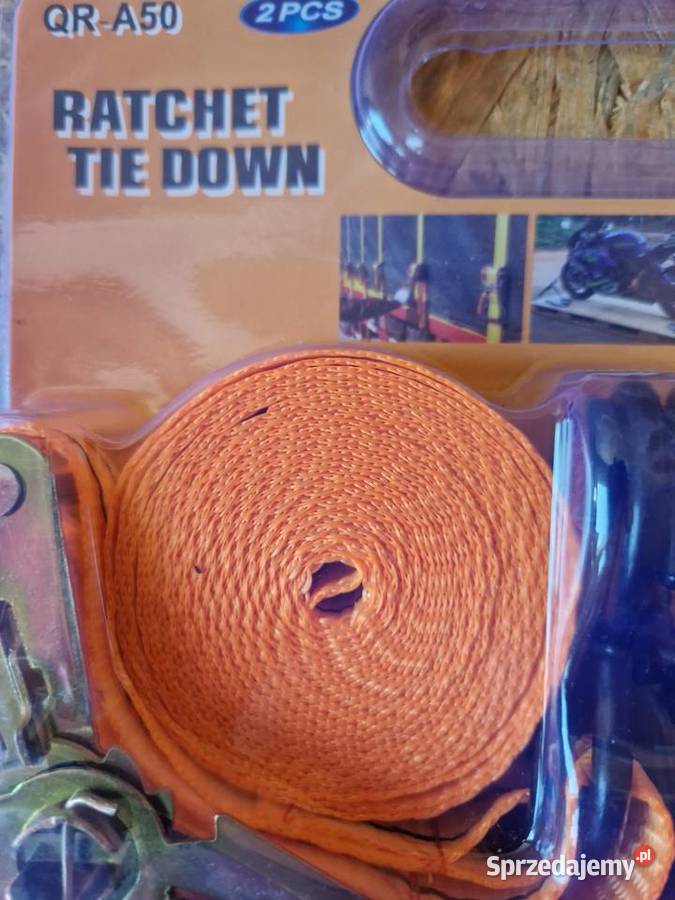 Pasy mocujące bagaż z napinaczem 2 komplet 5 m wielkopolskie sprzedam