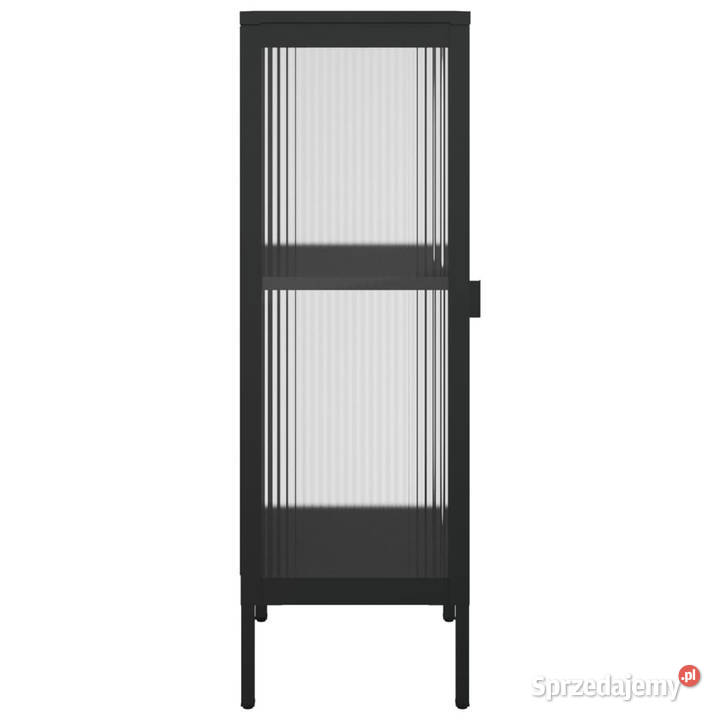 Szafka czarna 40x35x105 szkło i stal WM352999 Warszawa