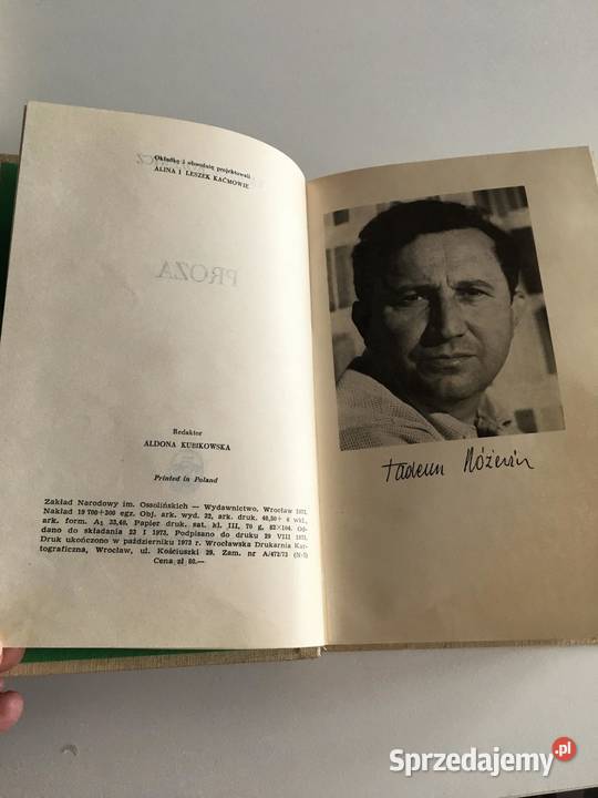 Tadeusz Różewicz PROZA Warszawa sprzedam