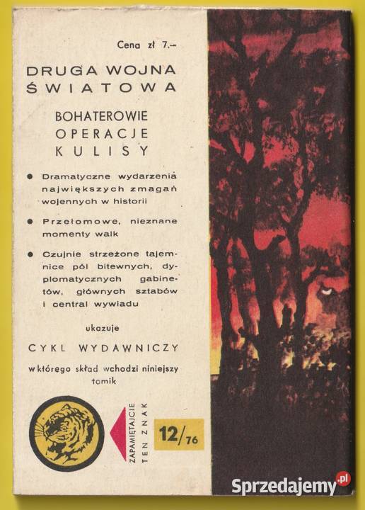 ŻÓŁTY TYGRYS BOMBY W CELU 1976 Łódź