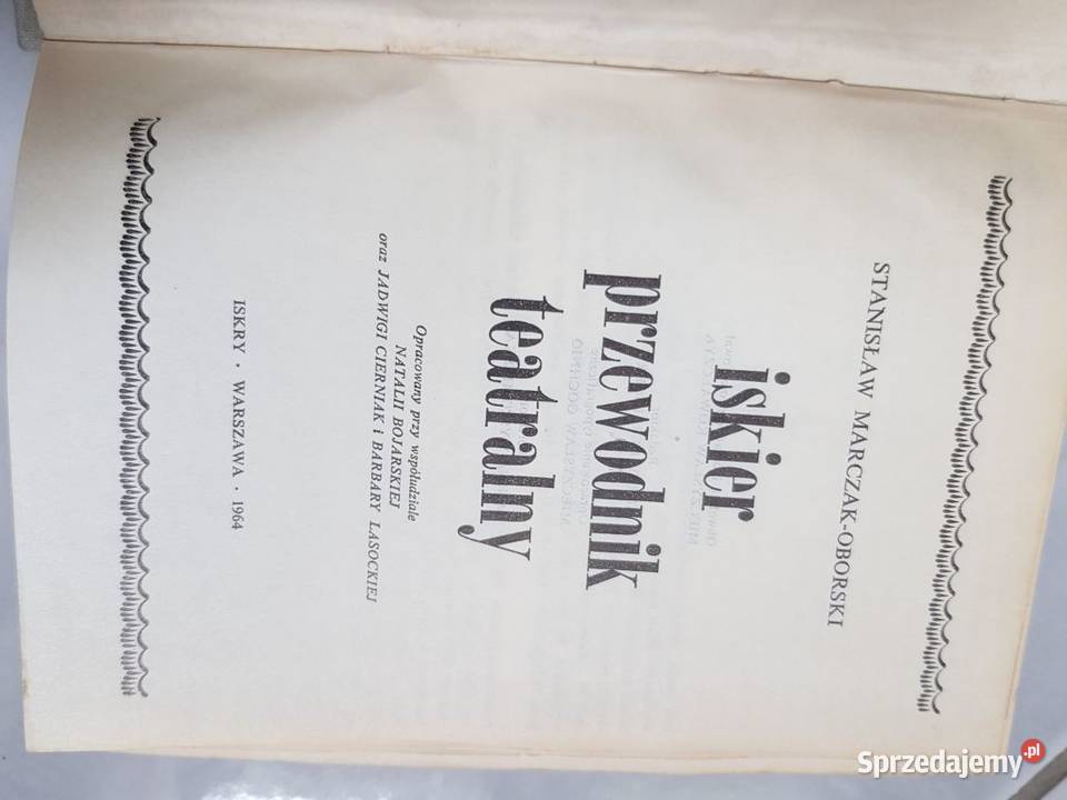 Iskier przewodnik teatralny Stanisław Kielce sprzedam