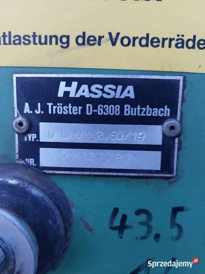 Hassia DLV 25M Siewniki i sadzarki Dąbrowa Tarnowska sprzedam