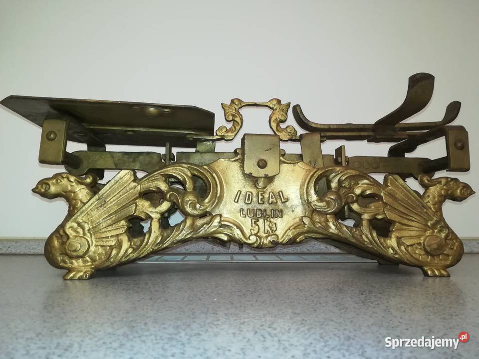 Stara waga szalkowa IDEAL LUBLIN SMOKI 1945 lubelskie