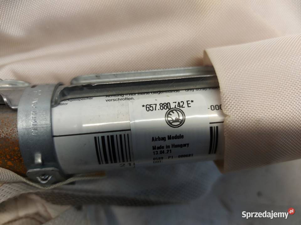 SKODA KAMIQ 658 Poduszka powietrzna Airbag Poduszki powietrzne