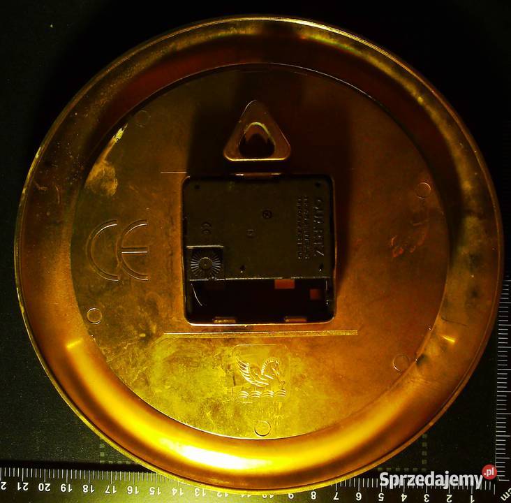 Zegar elektryczny z żółtego złotego plastiku 21 Kraków