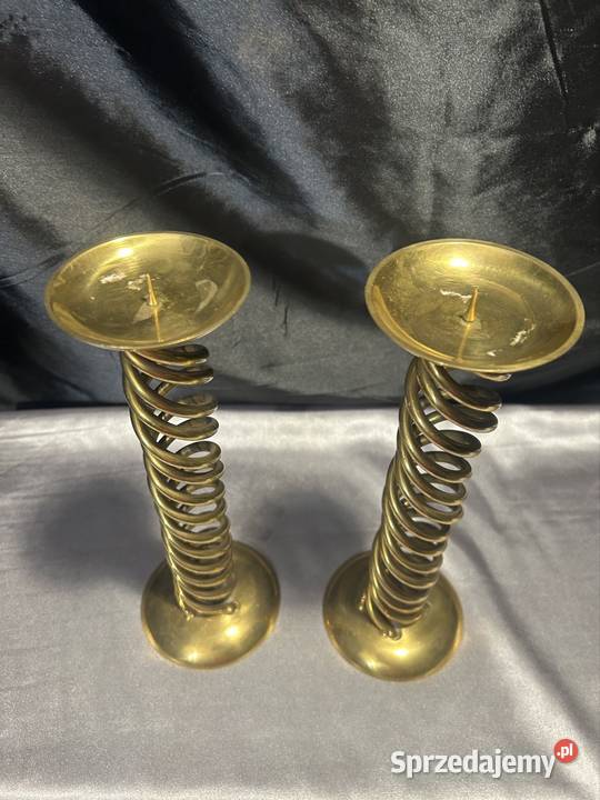 Świecznik spiralny Wyposażenie wnętrz śląskie Kozy