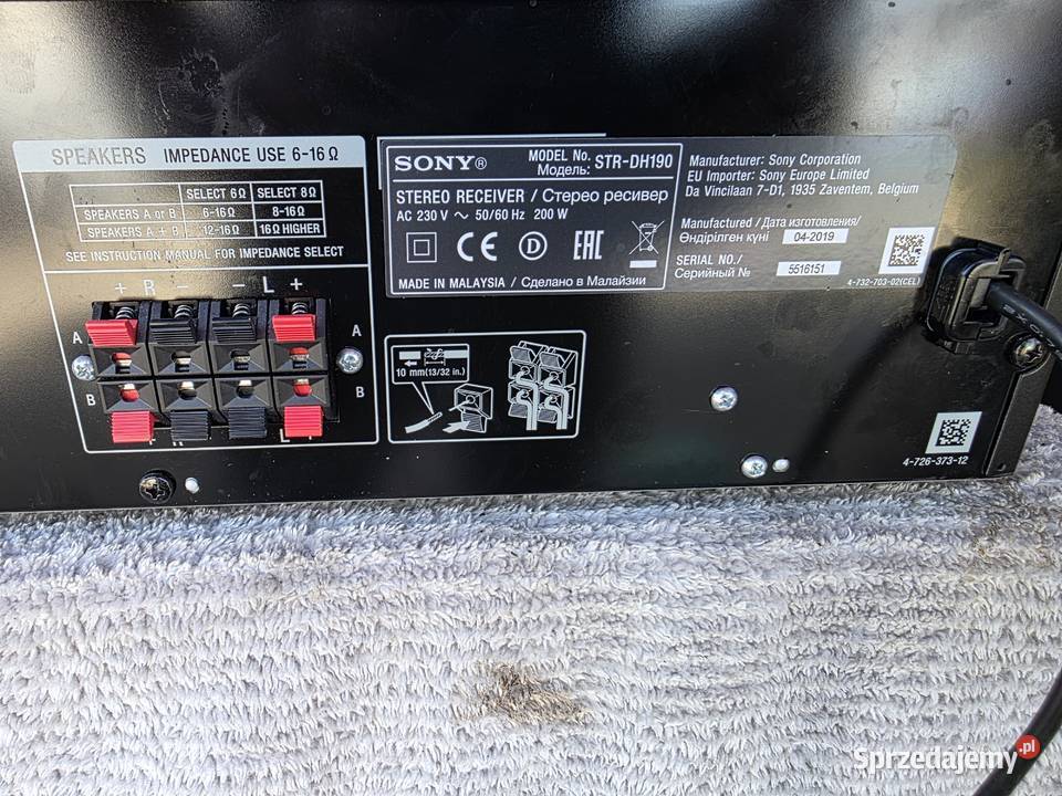 amplituner sony strdh190 stereo bluetooth