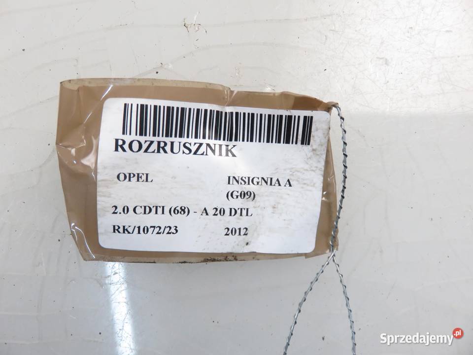 ROZRUSZNIK OPEL INSIGNIA 20 CDTI 0001148004 sprzedam