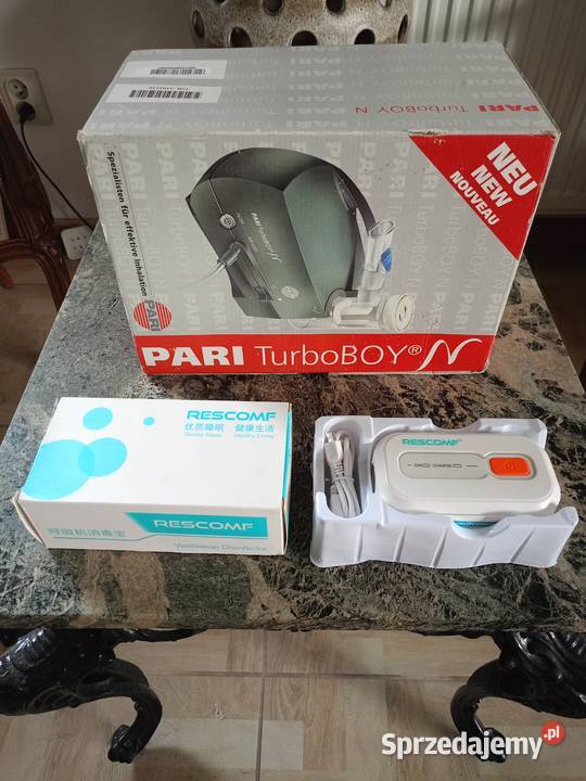 Inhalator pneumatyczny PARI TurboBOY i Ozonator Drawski Młyn