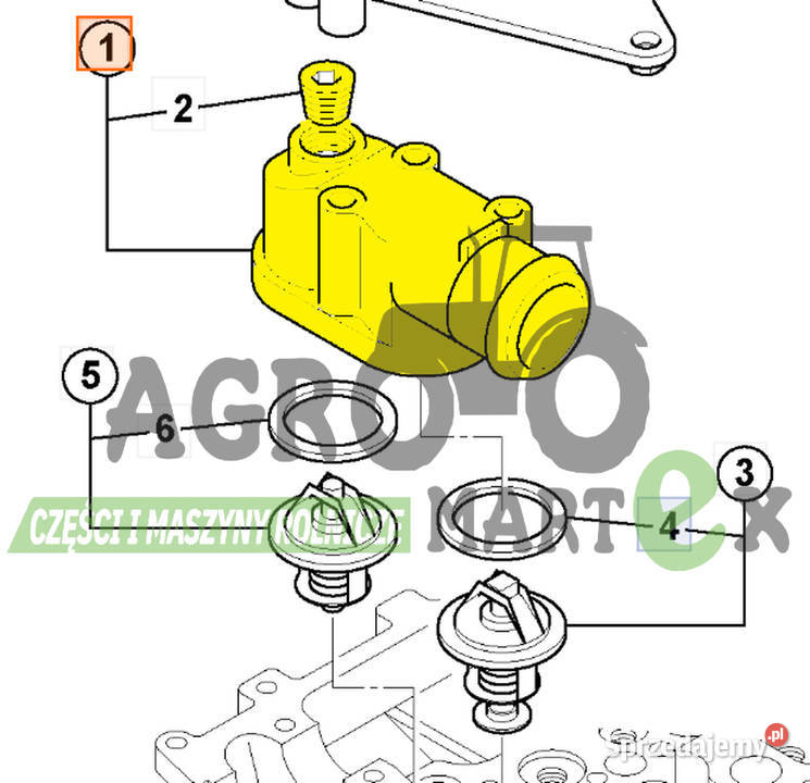 02801881 02801881 OBUDOWA TERMOSTATU GÓRNA ISUZU Wichrów