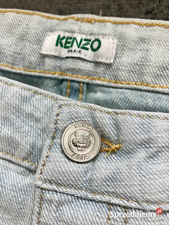 Nowe jasne błękitne męskie spodnie jeansy Kenzo podkarpackie Nisko