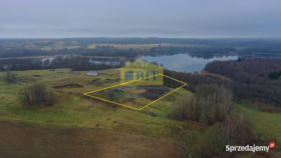 Działka 11041 ha jeziorem Ostrowiec Borne