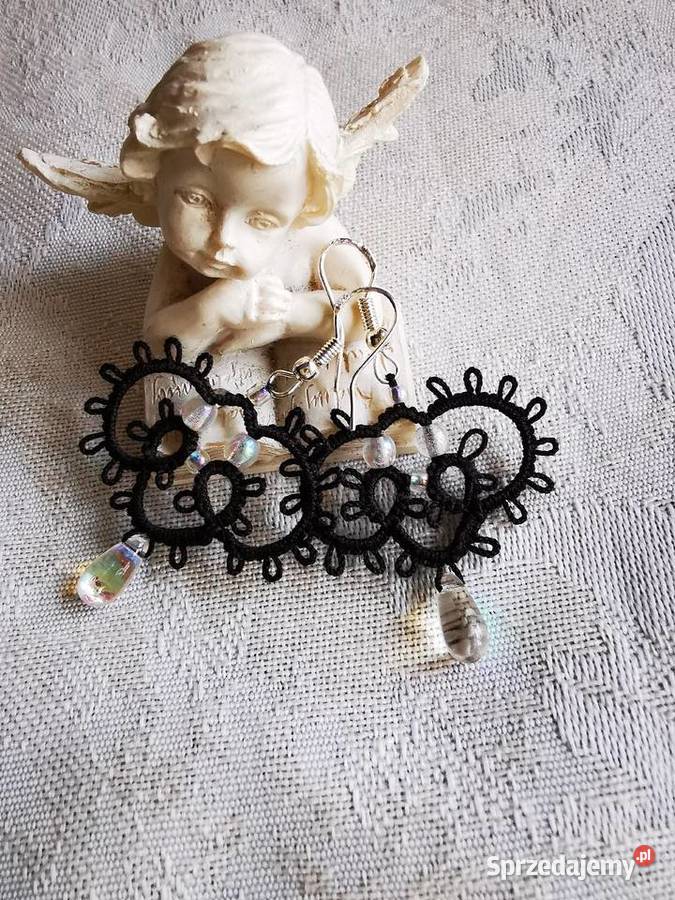 Kolczyki frywolitkowe