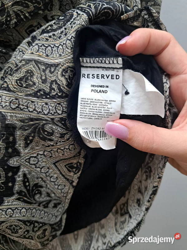 Stylowa bluzka Reserved z wzorem paisley rozmiar długi Trąbki Wielkie