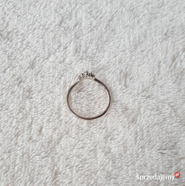 Prosty drobny srebrny pierścionek srebro 925 srebro Szczecin