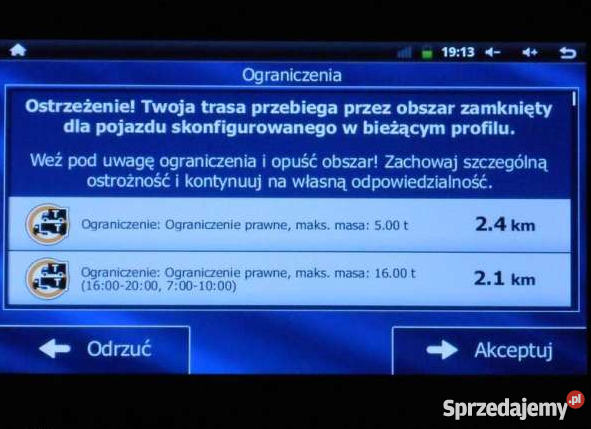 Nawigacja Gps GOCLEVER BT Mapa IGO PRIMO TRUCK B lubuskie Gorzów Wielkopolski
