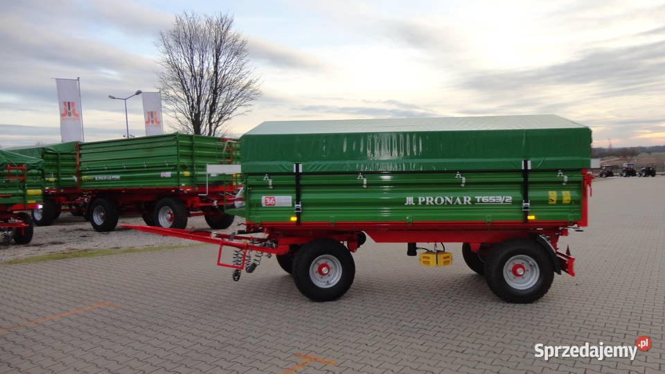Przyczepa rolnicza dwuosiowa Pronar T6532 6T Przyczepy rolnicze Kozenin sprzedam