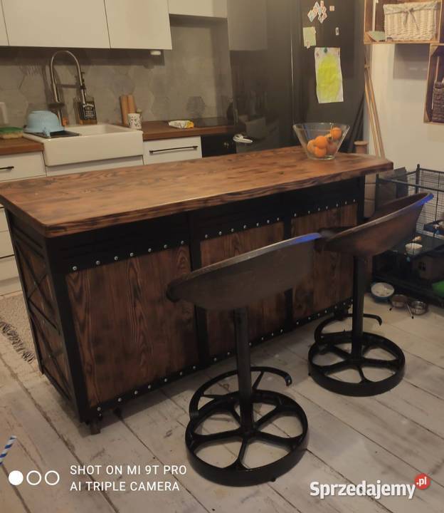 Industrialna Wyspa KuchennaMeble kuchenne Loft 150cm Warszawa sprzedam