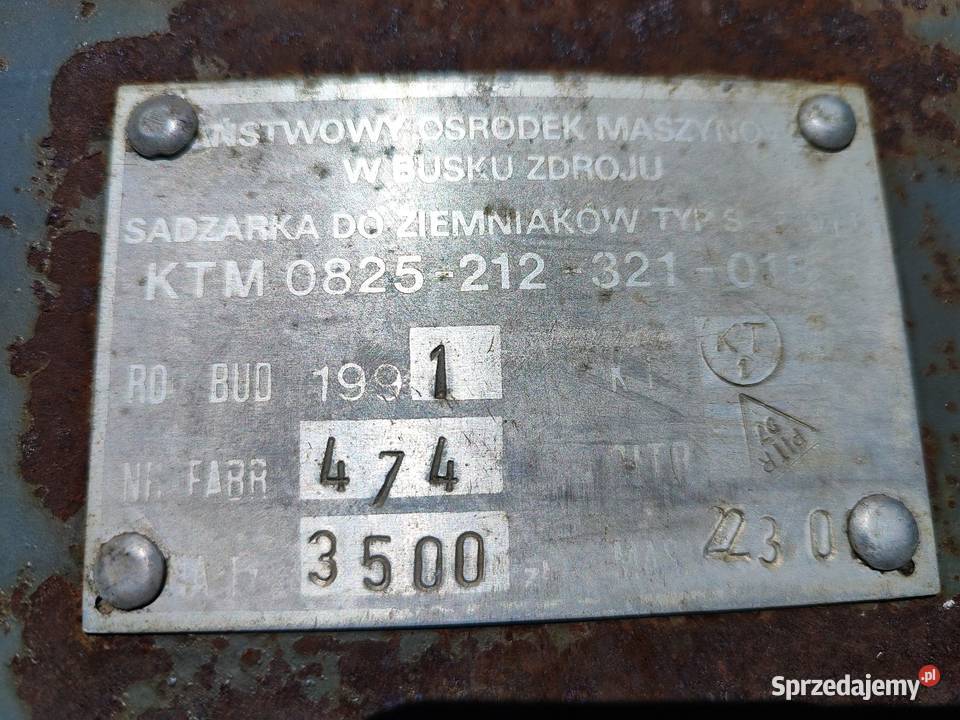 Sadzarka do ziemniaków Skała sprzedam