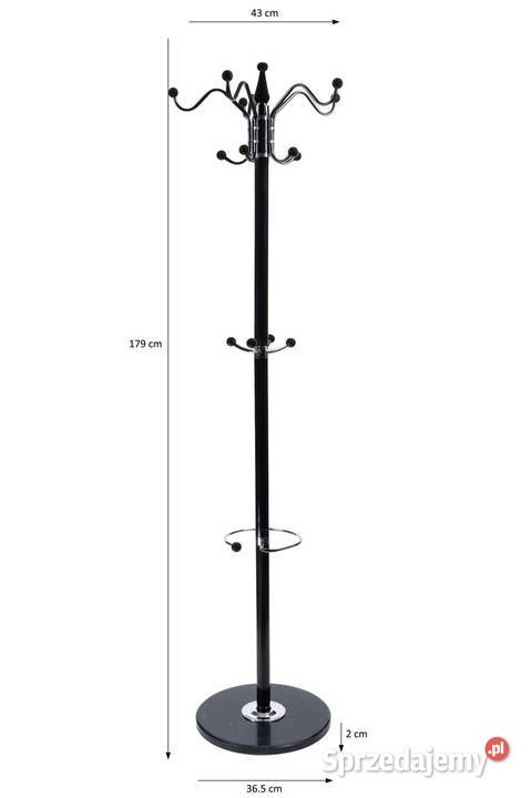 Nowoczesny podłogowy stojący obrotowy wieszak na 43cm Dom i Ogród Poznań