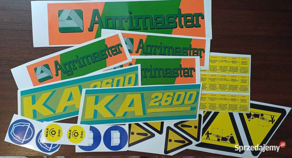 Naklejki na maszyny budowlane rolnicze naklejki lubelskie