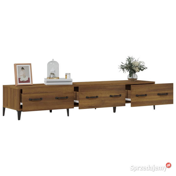Szafka pod telewizor brązowy dąb 150x345x30 Meble mazowieckie Warszawa