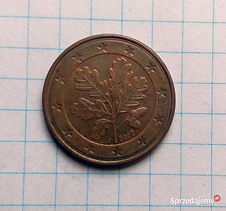 5 CENTÓW 5 EURO CENT 2002 J NIEMCY Piszczac