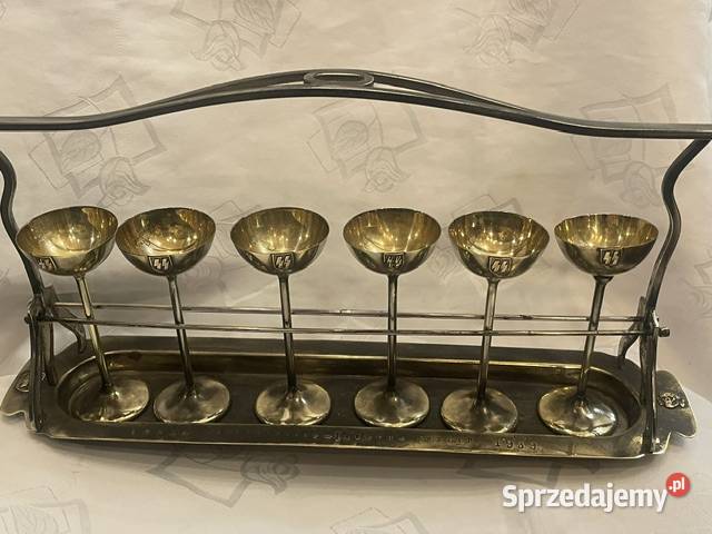 Zestaw 6 kieliszków z kantyny oficerskiej SS II