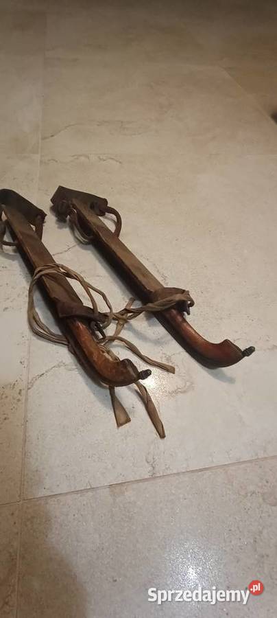 Stare drewniane łyżwy muzealne opolskie sprzedam