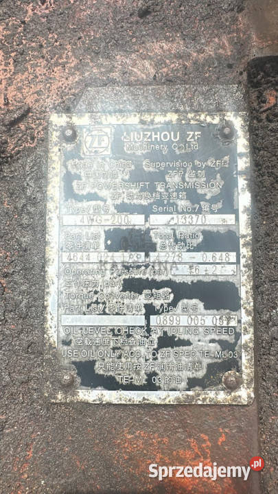 Skrzynia Biegów ZF 4WG200 4644 024 173 Jastrzębniki