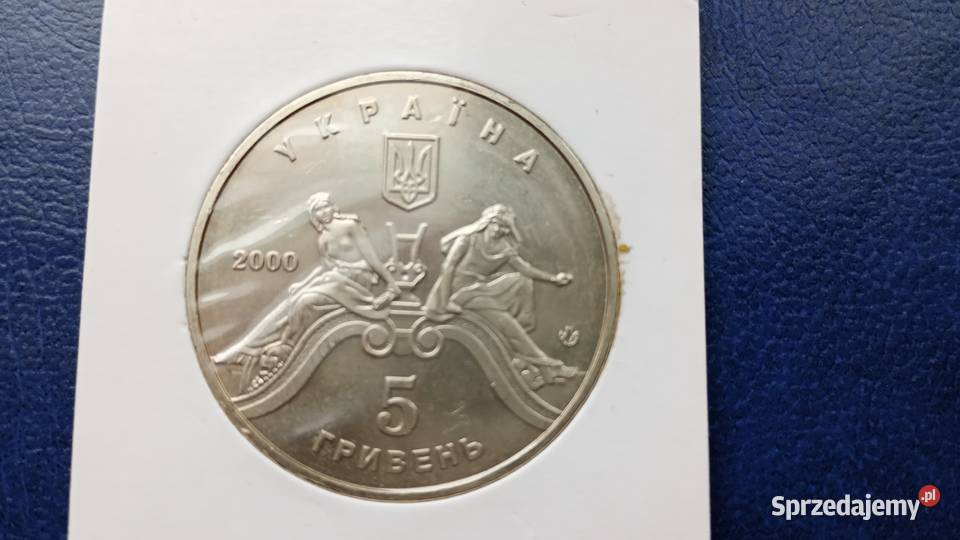 Stare monety 5 hrywien 2000 Opera Ukraina podkarpackie Lesko