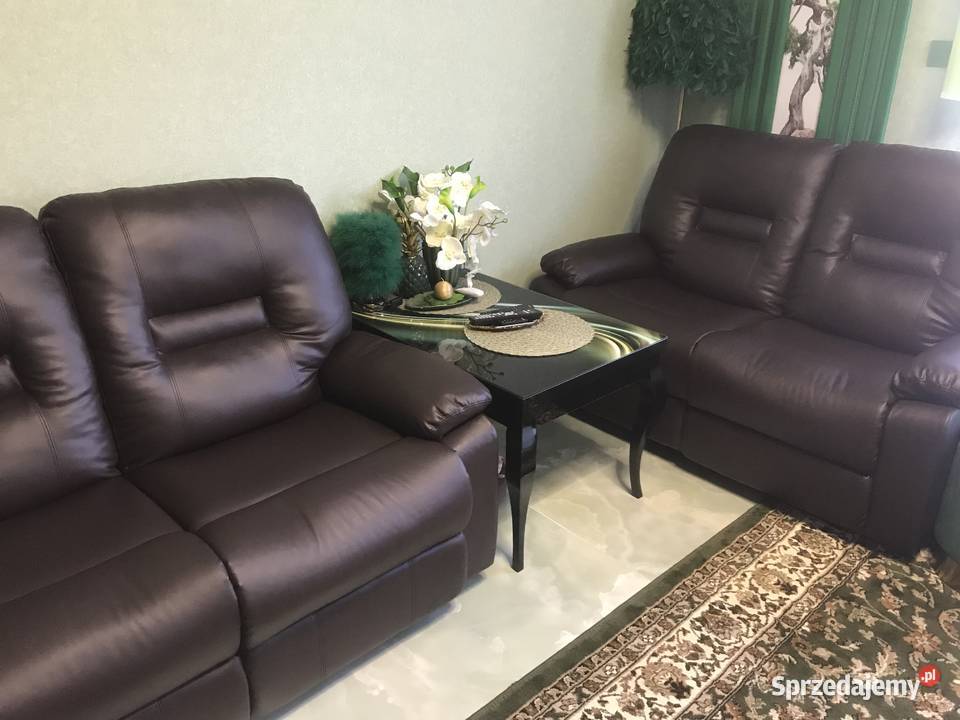 Sprzedam 2 sofy 2osobowe z manualną funkcją Łódź