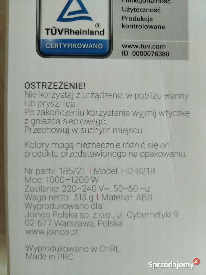 NAJTANIEJ Suszarka Do Włosów Składana Mała