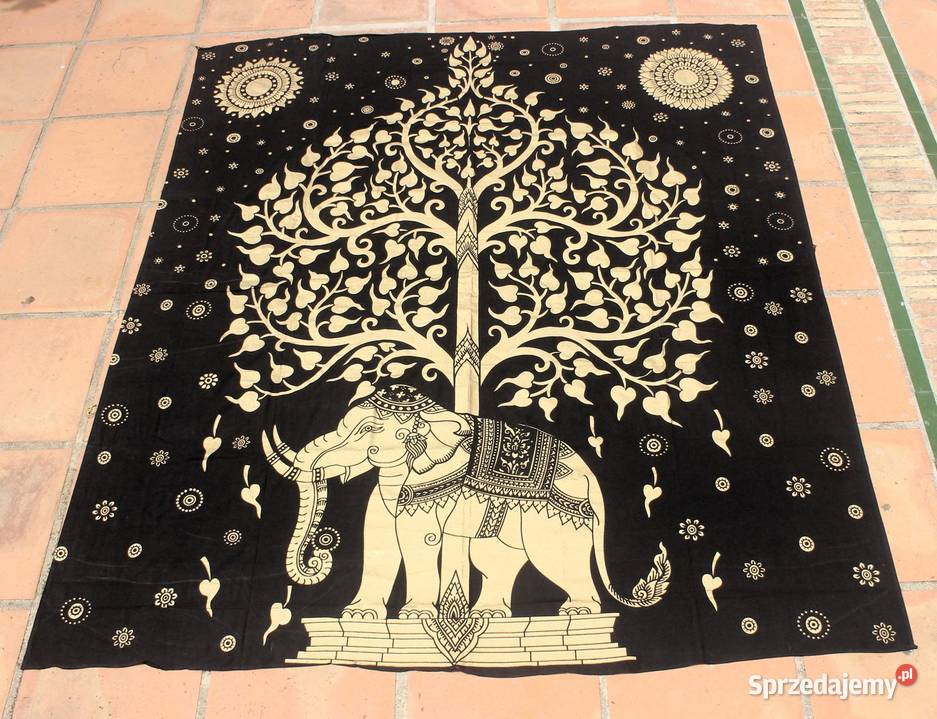 Dekoracyjna kapa z Indii czarnozlota elegancja w Mogilno