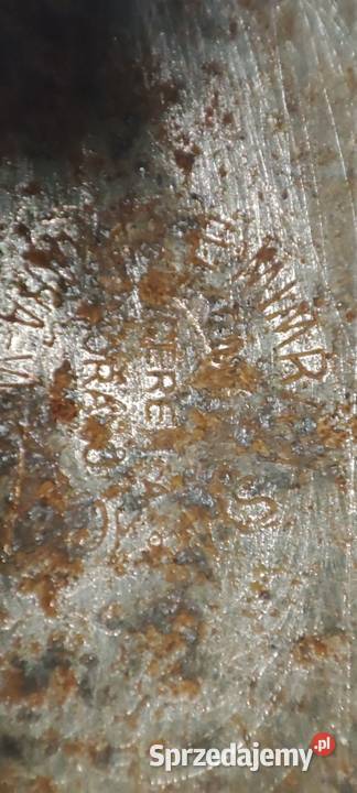 Ładna stara lampa kolejowa sygnowana Warszawa