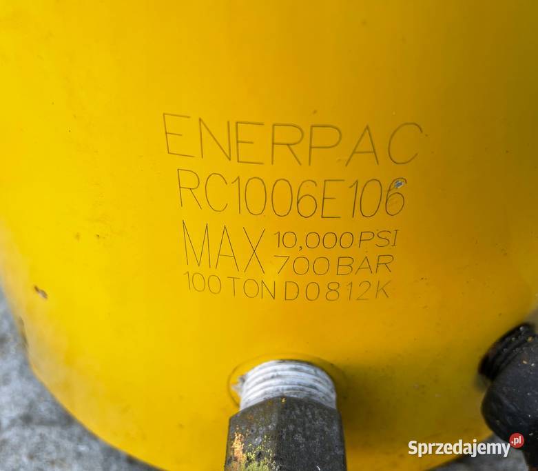 Siłownik Hydrauliczny Enerpac RC 1006 100 TON śląskie Kłobuck