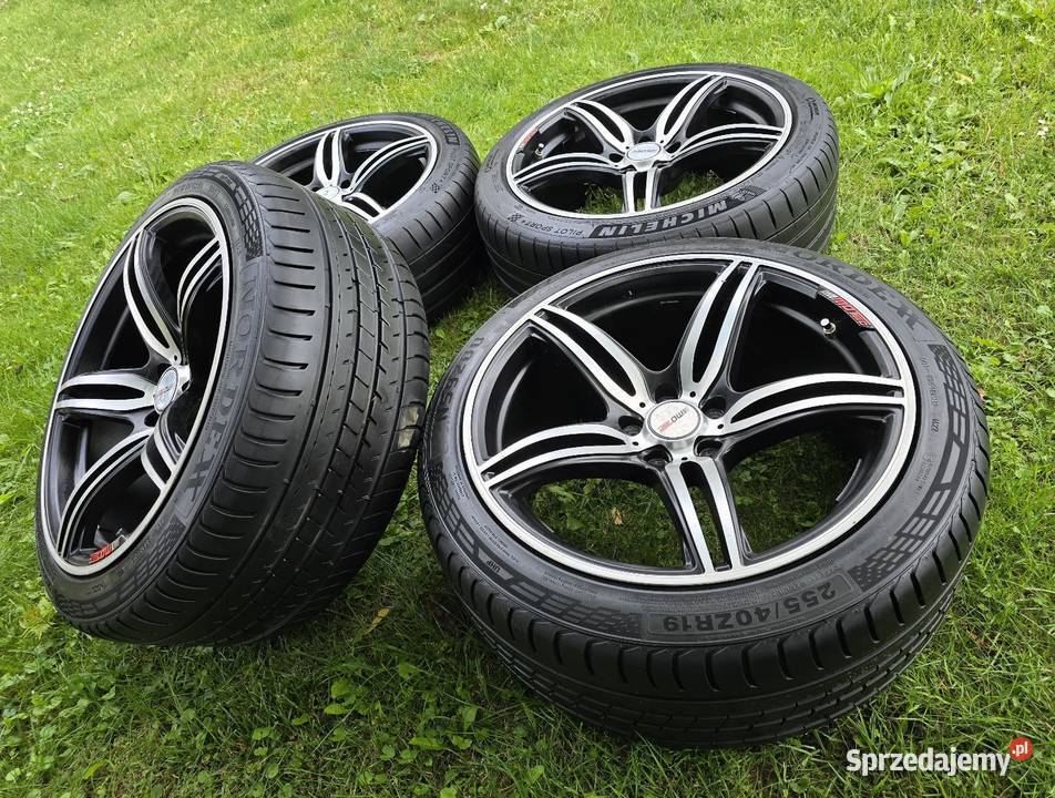 Sprzedam alufelgi MOTEC 19 5x112 z oponami Wielmoża sprzedam