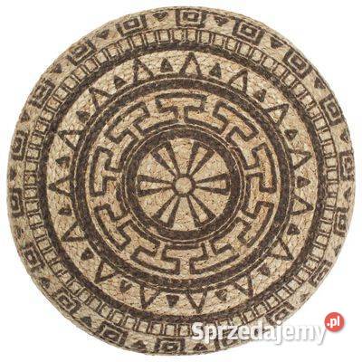 vidaXL Ręcznie robiony puf brązowy 45 x 30 sprzedam