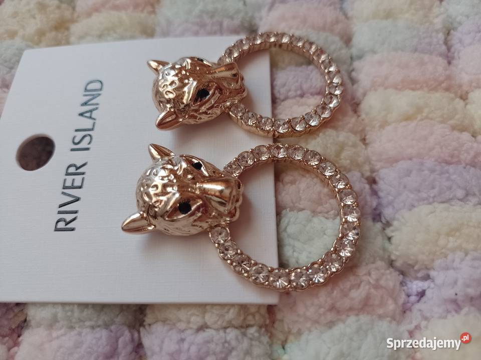RIVER ISLAND Bogato zdobione kolczyki tygrysy Kraków