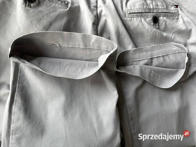 Spodnie Tommy Hilfiger Custom fit bawełna Dąbie