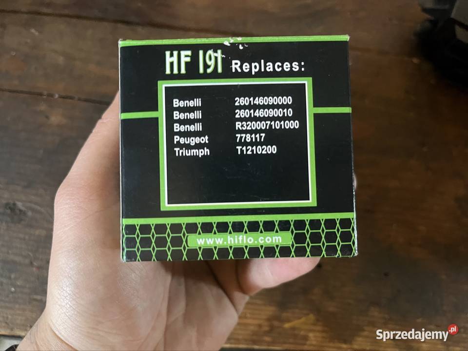 Filtr oleju Hiflofiltro HF191 Benelli podkarpackie Jarosław sprzedam
