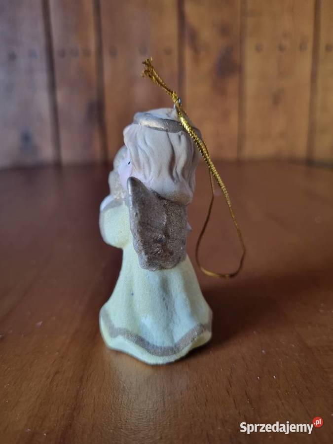 Ceramiczny Aniołek z dzwoneczkiem Figurki i rzeźby Warszawa