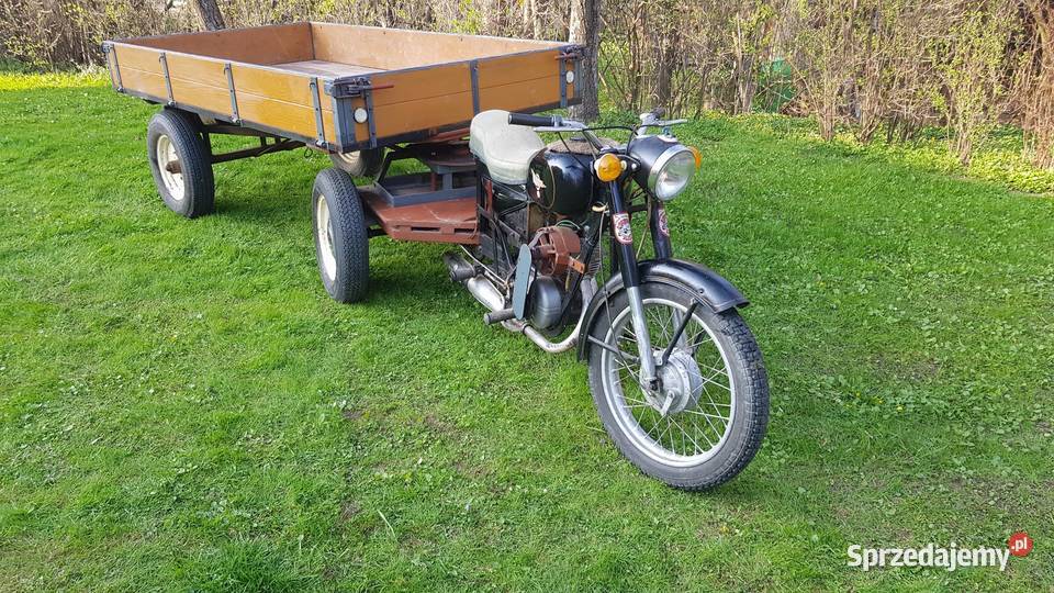 Trójkołowiec wsk 125 z przyczepką dwusuwowy Haczów