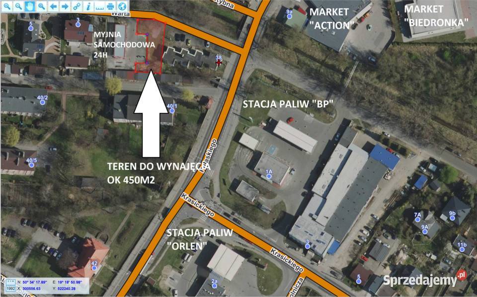Do wynajecia Centrum Myszków grunt ok 450m2 sprzedam