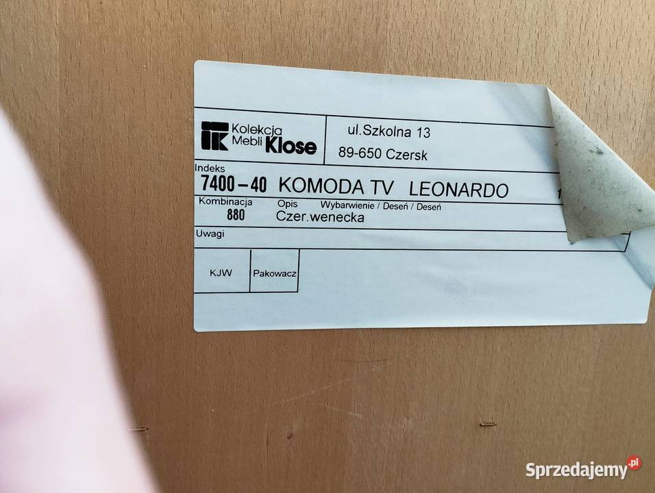 Komoda RTV Klose Leonardo Łomianki