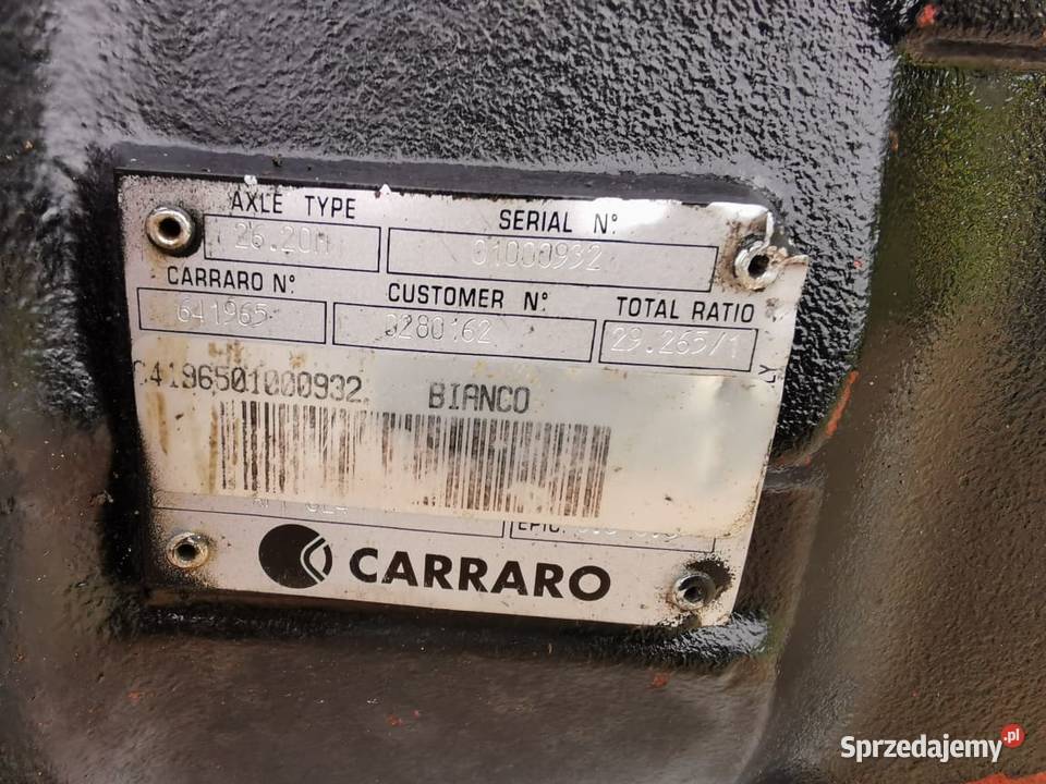 Obudowa osi przedniej JLG 307 Carraro