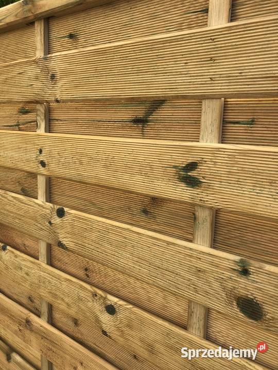 Płot Prosty Pełen Pergola Drewniana Mocne Ploty Chojnice